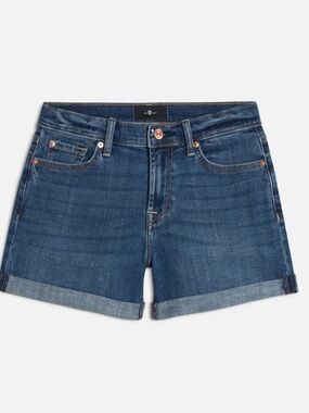 seven for Mankind denim cuff shorts 27